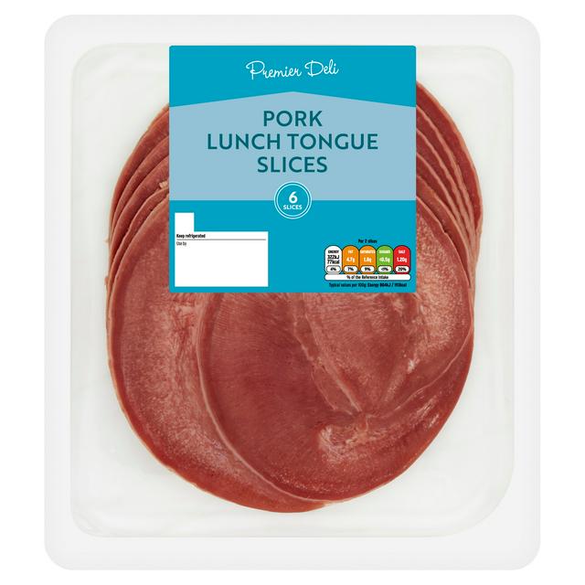 Premier Deli 6 x Pork Lunch Tongue Slices 120g