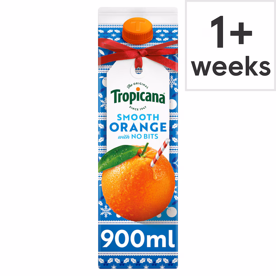 Tropicana Smooth Orange Juice 900Ml