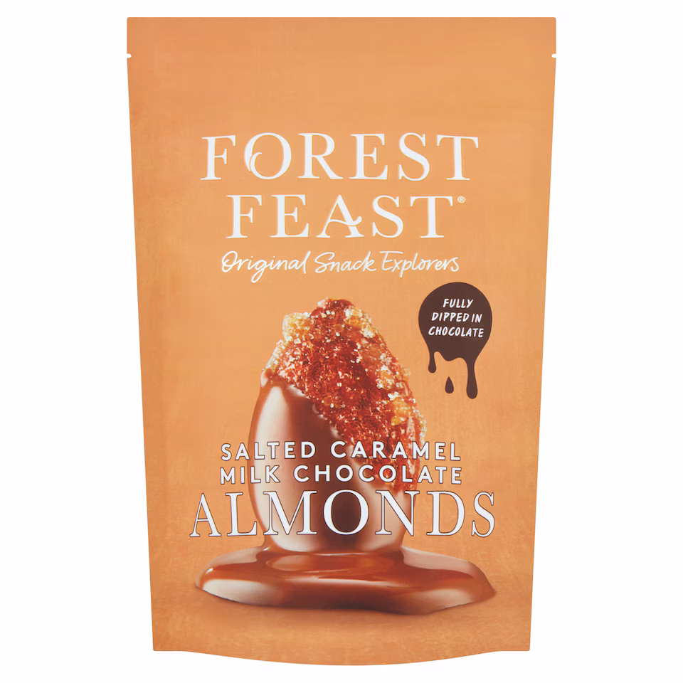 Forest Feast Salted Caramel Milk Chocolate Almond 120G