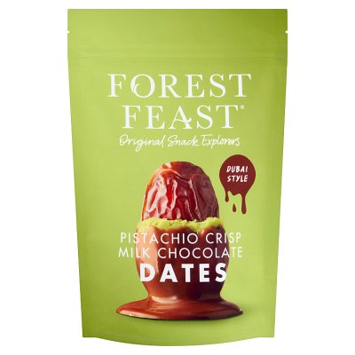 Forest Feast Pistachio Crisp Milk Chocolate Dates