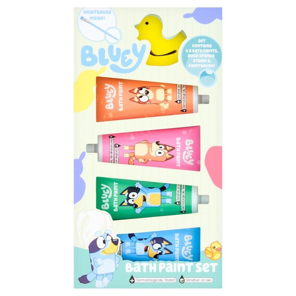 Bluey bath paint set