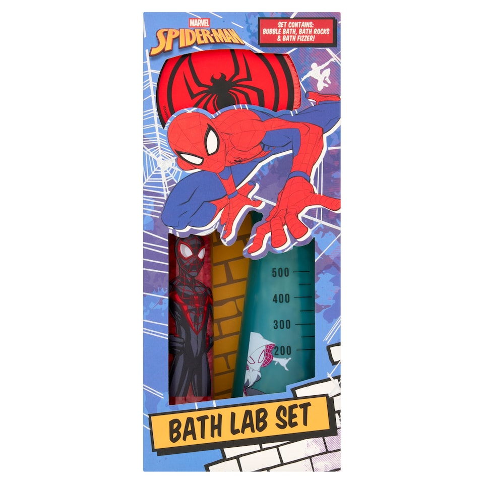 Spiderman bath lab set