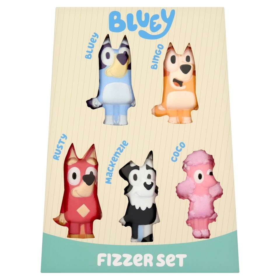 Bluey 5 bath fizzer set 250g