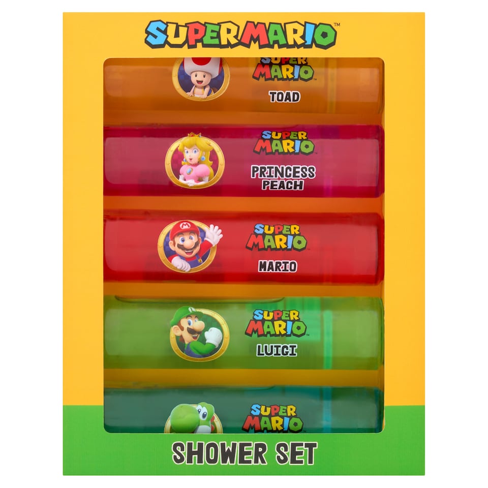 Super Mario Shower Set 5x 75ml
