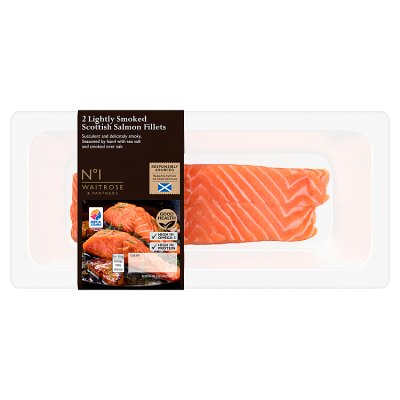 No.1 2 Lightly Smoked Scottish Salmon Fillets