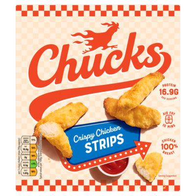 Chucks Crispy Chicken Strips 225g