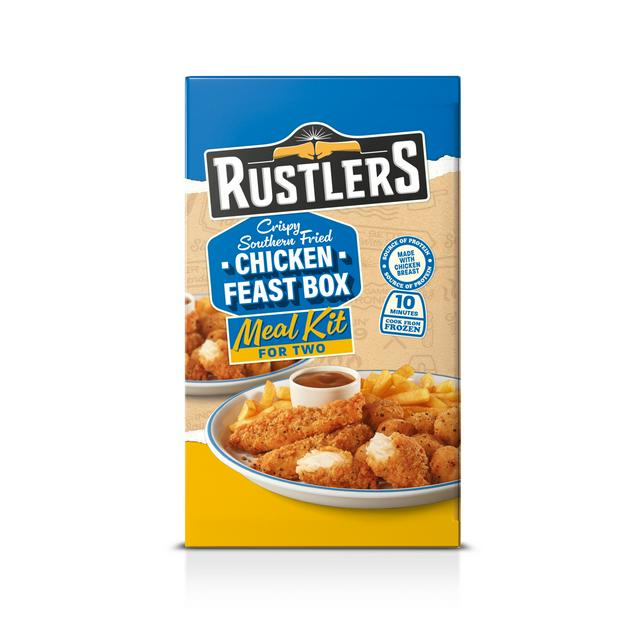 Rustlers 590g Crispy Southern Fried Chicken Feast Box