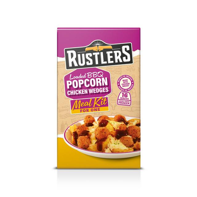 Rustlers 349g Loaded BBQ Popcorn Chicken Wedges