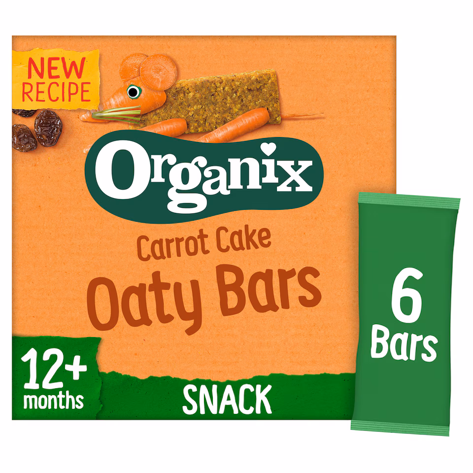 Organix Carrot Cake Soft Oaty Bars 6x23g