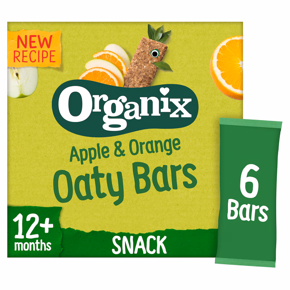 Organix Apple & Orange Soft Oaty Bars 6x23g