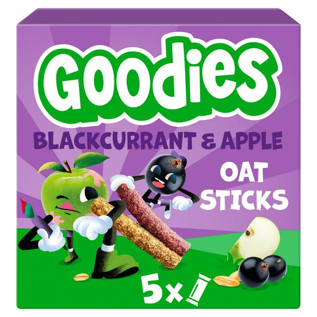 Goodies Apple & Blackcurrant Oat Bars Twin Stix Kids Snacks Multipack 5 x 23g