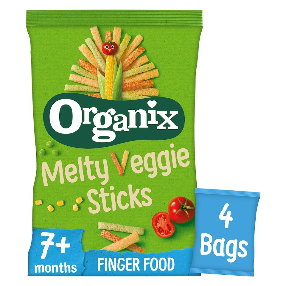 Organix Melty Veggie Sticks 4X15g