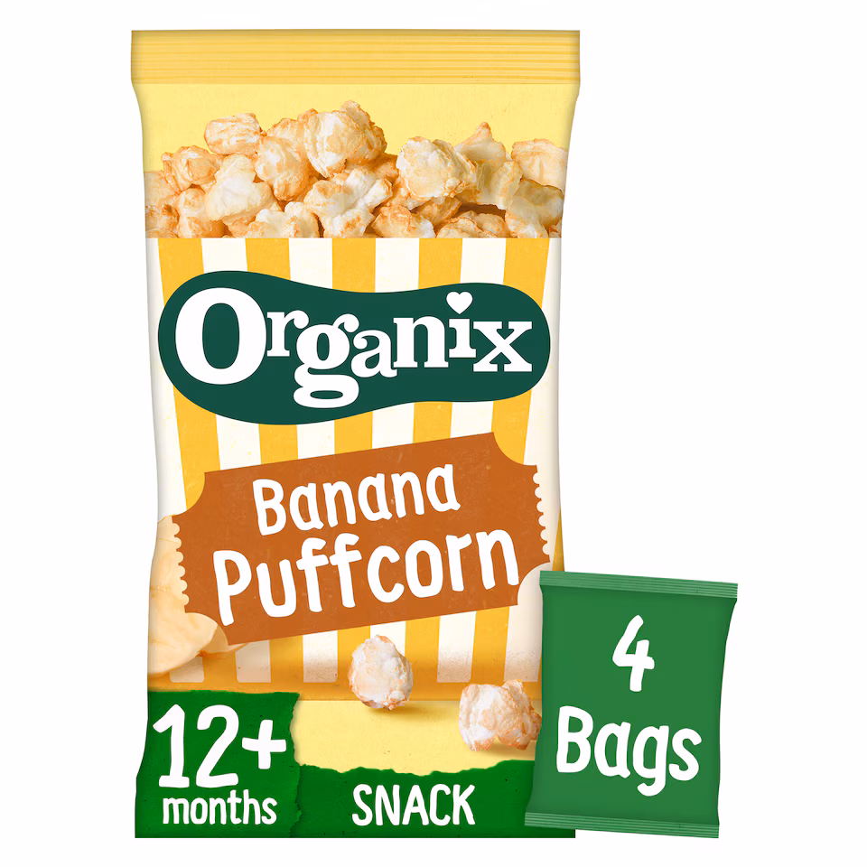 Organix Banana Puffcorn 4 X 10G