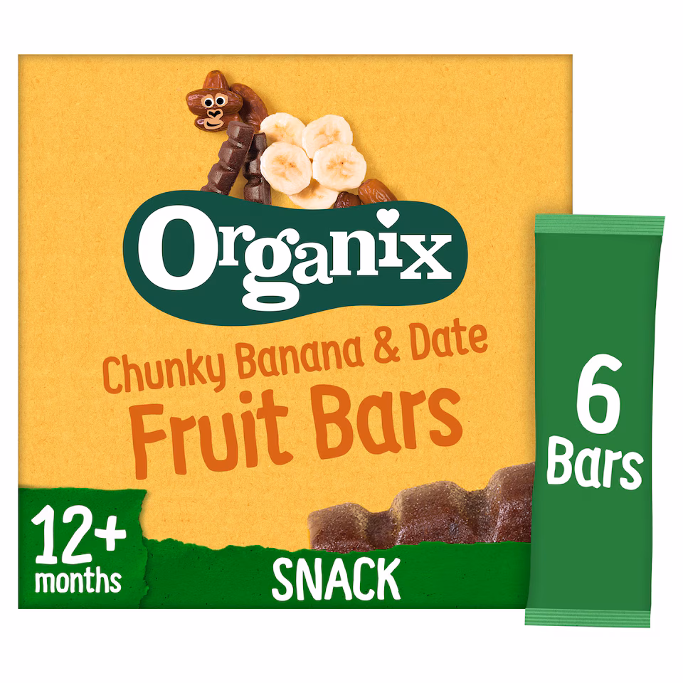 Organix Banana & Date 6 X 17G