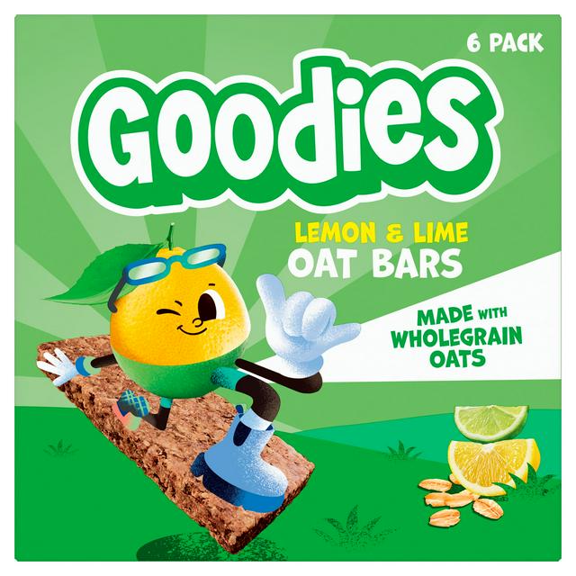Goodies Lemon & Lime Oat Bars Kids Snacks Multipack 6 x 23g