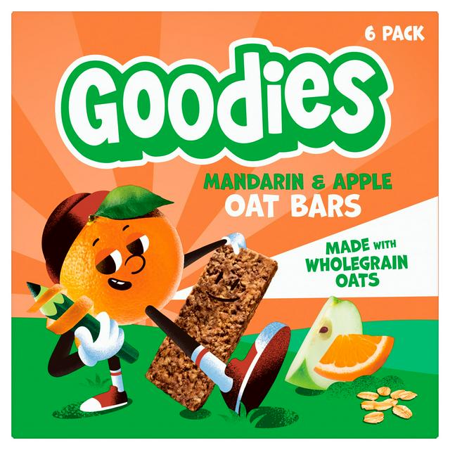 Goodies Mandarin & Apple Oat Bars Kids Snacks Multipack 6 x 23g