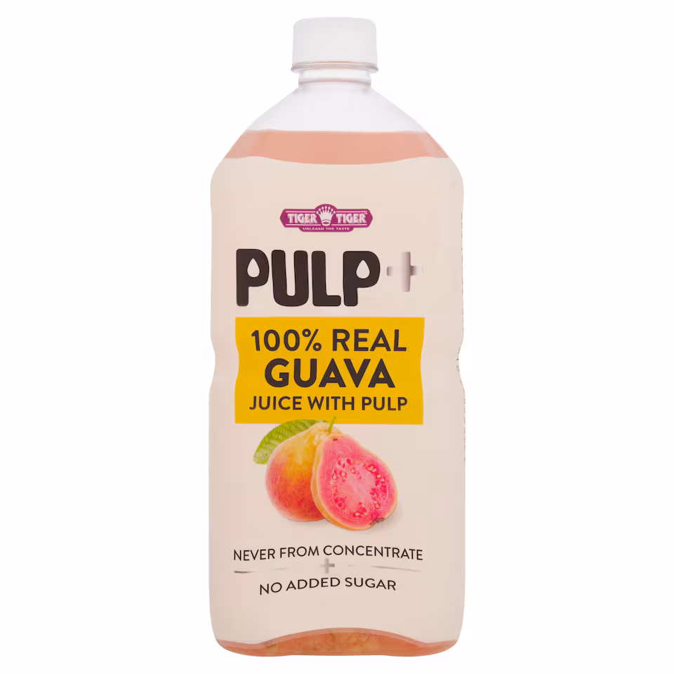 TIGER TIGER PULP+ 100% REAL GUAVA JUICE WITH PULP 1000ML