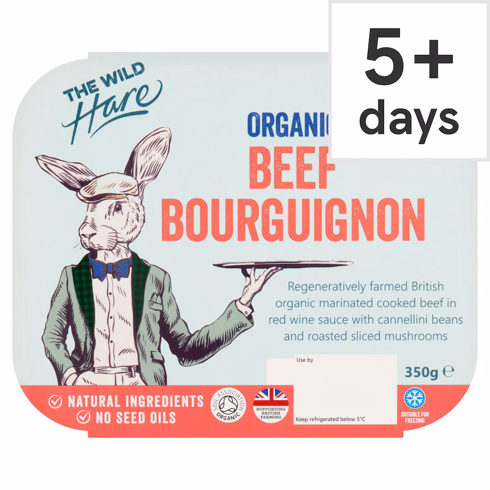The Wild Hare Organic Beef Bourguignon 350g