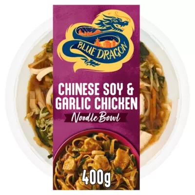 Blue Dragon Chinese Soy & Garlic Chicken Noodle Bowl 400g