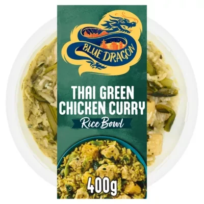 Blue Dragon Thai Green Chicken Curry Rice Bowl 400g