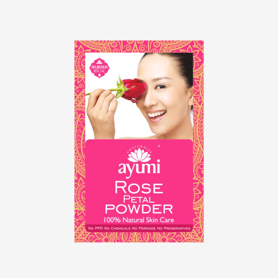 Ayumi Rose Petal Powder | Cleanses and Nourishes | Works as an Exfoliant | 50g