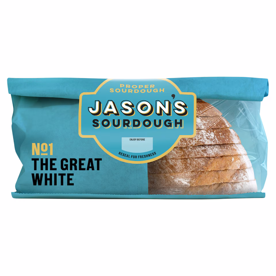 Jason's Recipe No 01 The Great White Straight Up Sourdough Loaf 450g