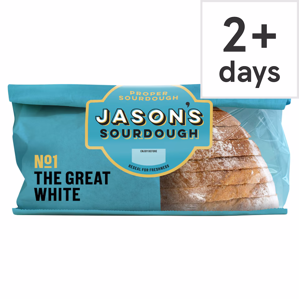 Jason's Recipe No 01 The Great White Straight Up Sourdough Loaf 450g