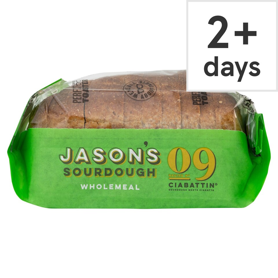 Jason's Recipe No 09 Wholemeal Sourdough Ciabattin Bread 580g
