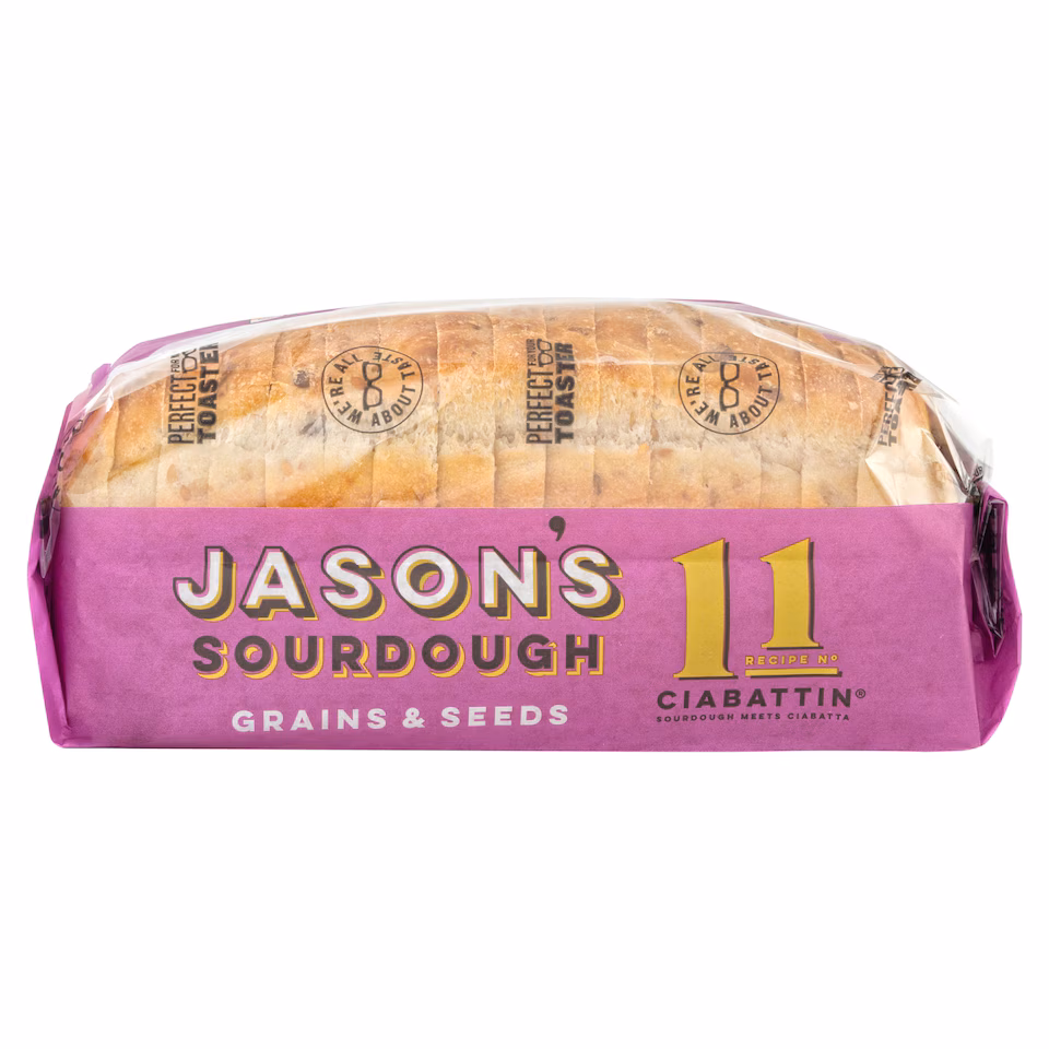 Jason's Sourdough Grains & Seeds Ciabattin 900g