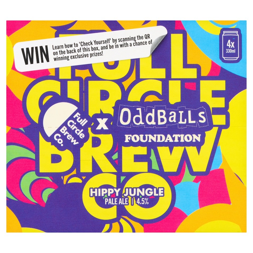 Full Circle Brew Co Oddballs Foundation Hippy Jungle Pale Ale 4x330ml