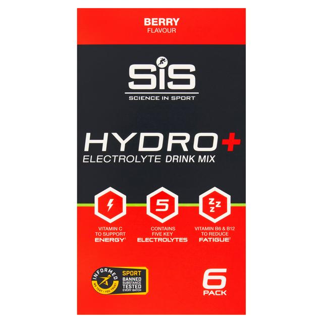 Science in Sport Berry Flavour Hydro+ Electrolyte Drink Mix 6 x 4.5g