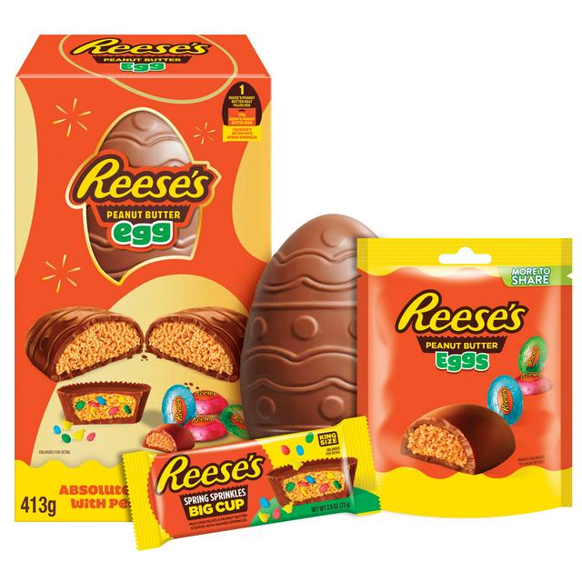 Reese's Extra Large Peanut Butter Cup Half Filled Milk Chocolate Easter Egg 373g