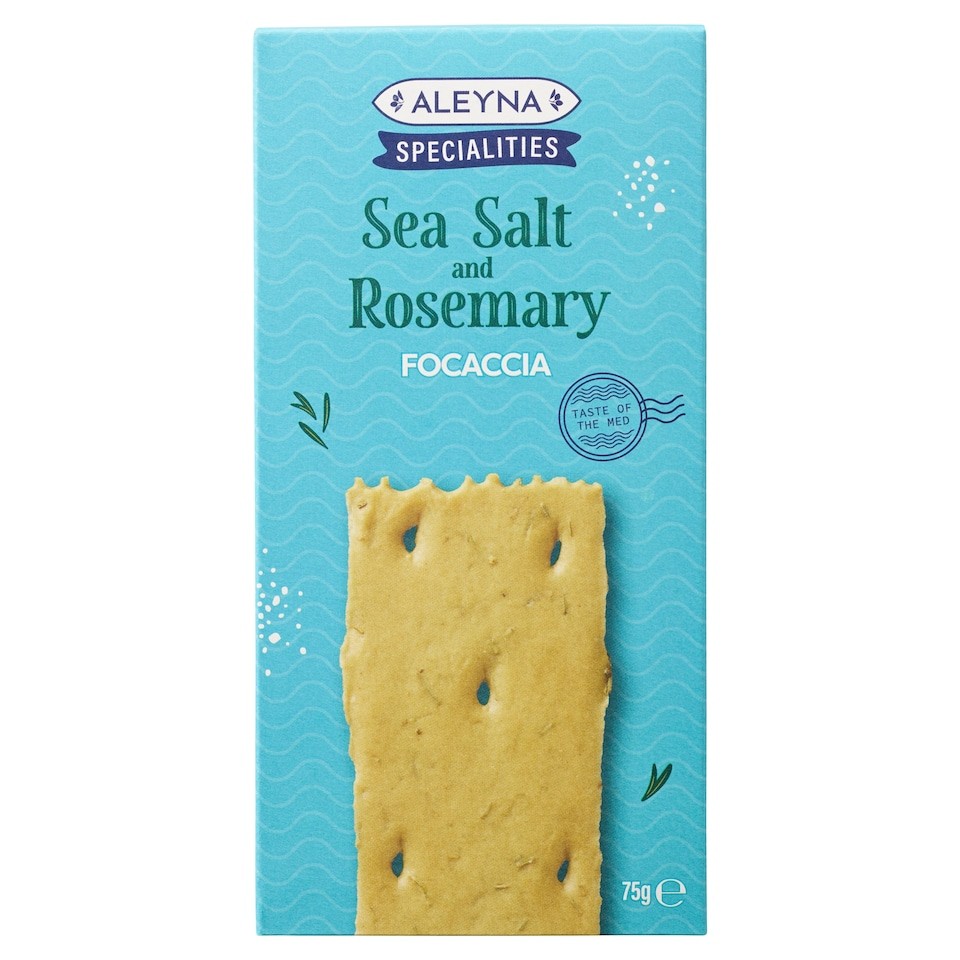Aleyna Specialities Sea Salt and Rosemary Focaccia 75g