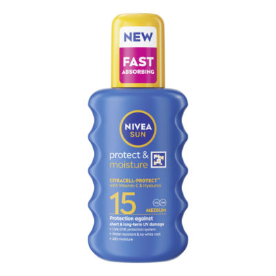 Nivea Protect & Moisture Pump Spray Sun Cream SPF15 200ml