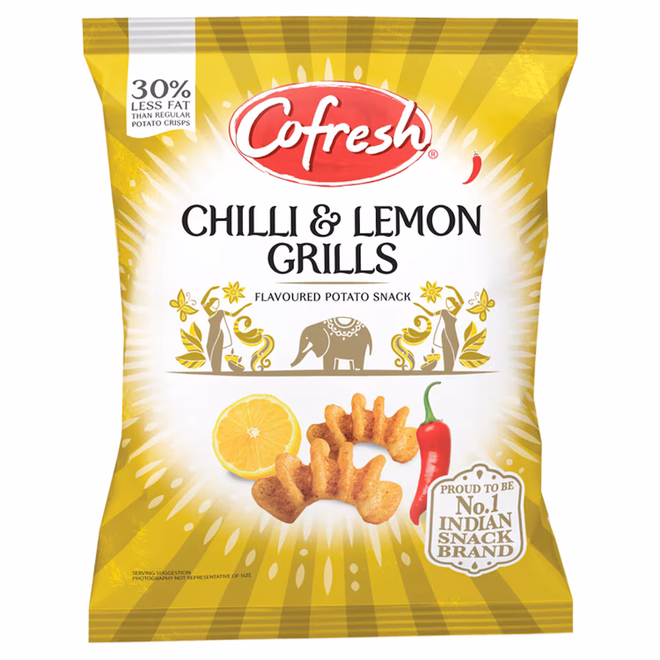 Cofresh Chilli & Lemon Flavour Potato Grills 80G