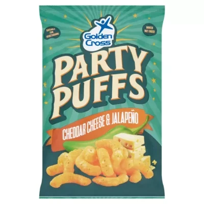 Golden Cross Cheddar Cheese & Jalapeño Party Puffs 125g