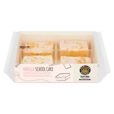 Henllan Bakery Vanilla School Cake