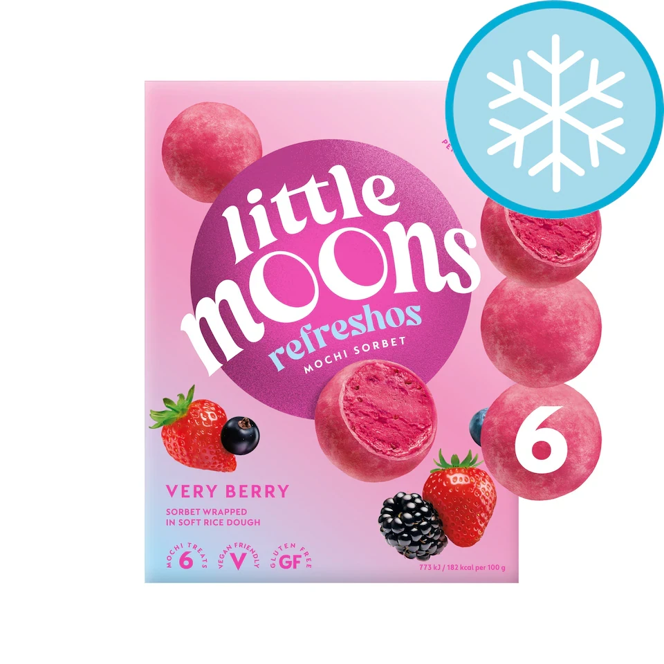 Little Moons Refreshos Very Berry Mochi Sorbet 6x32g