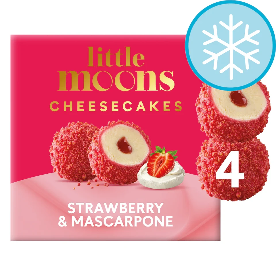 Little Moons Strawberry & Mascarpone Mochi Cheesecakes 4x30g