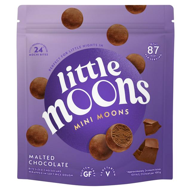 Little Moons 168g Malted Chocolate Mini Moons Ice Cream