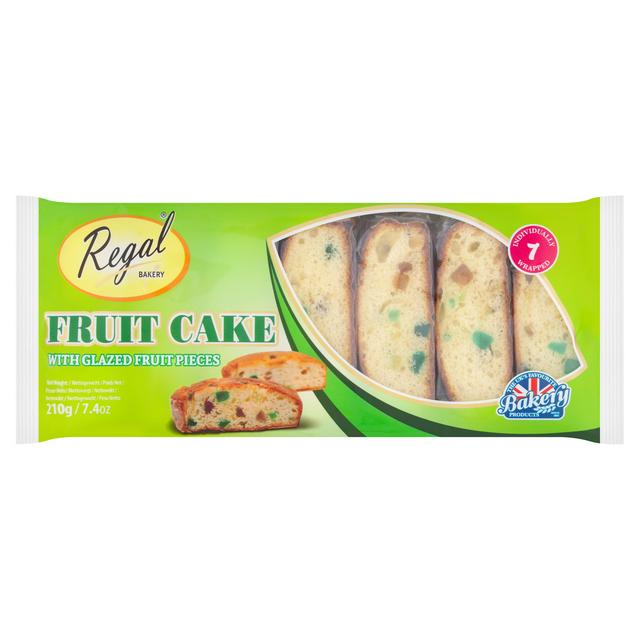 Regal Bakery Fruit Cake Slices with Glazed Fruit Pieces 210g