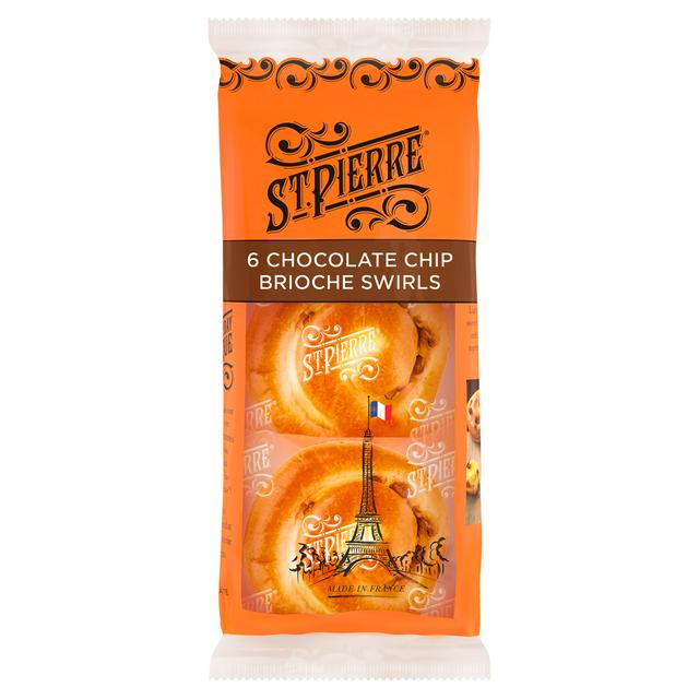 St. Pierre Chocolate Chip Brioche Swirls x6