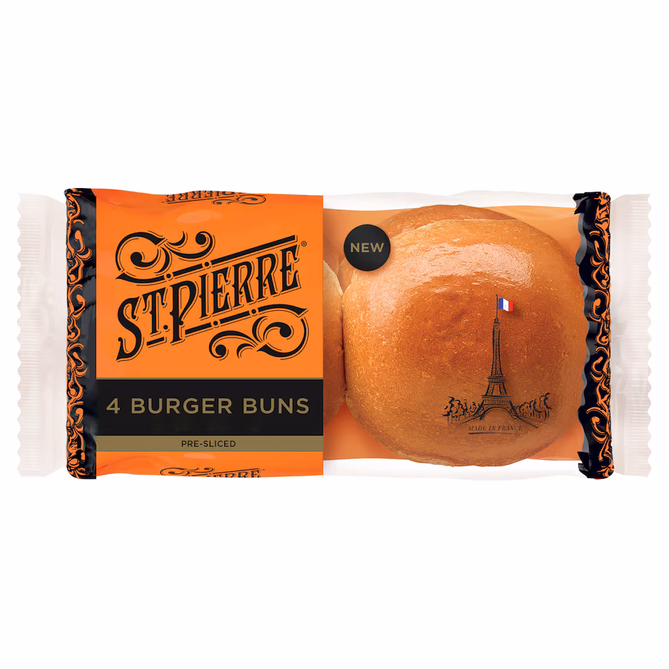 St Pierre Burger Buns 4 pack