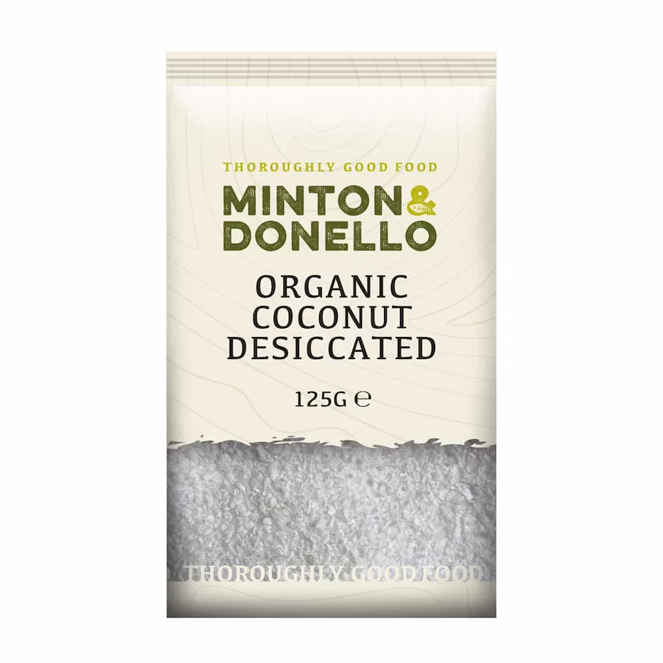 Minton & Donello Organic Desiccated Coconut 6 x 125g