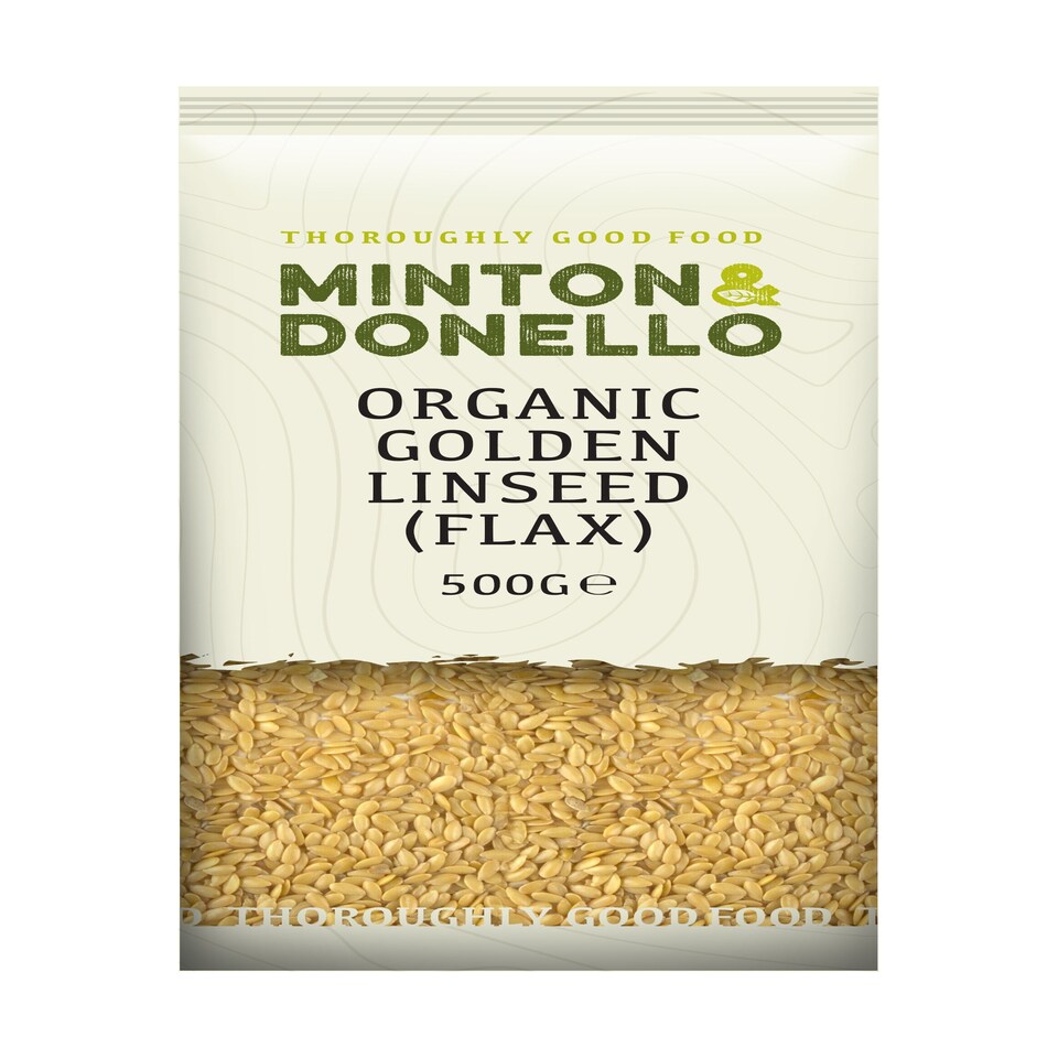 Minton & Donello Organic Golden Linseed Flax 6 x 500g
