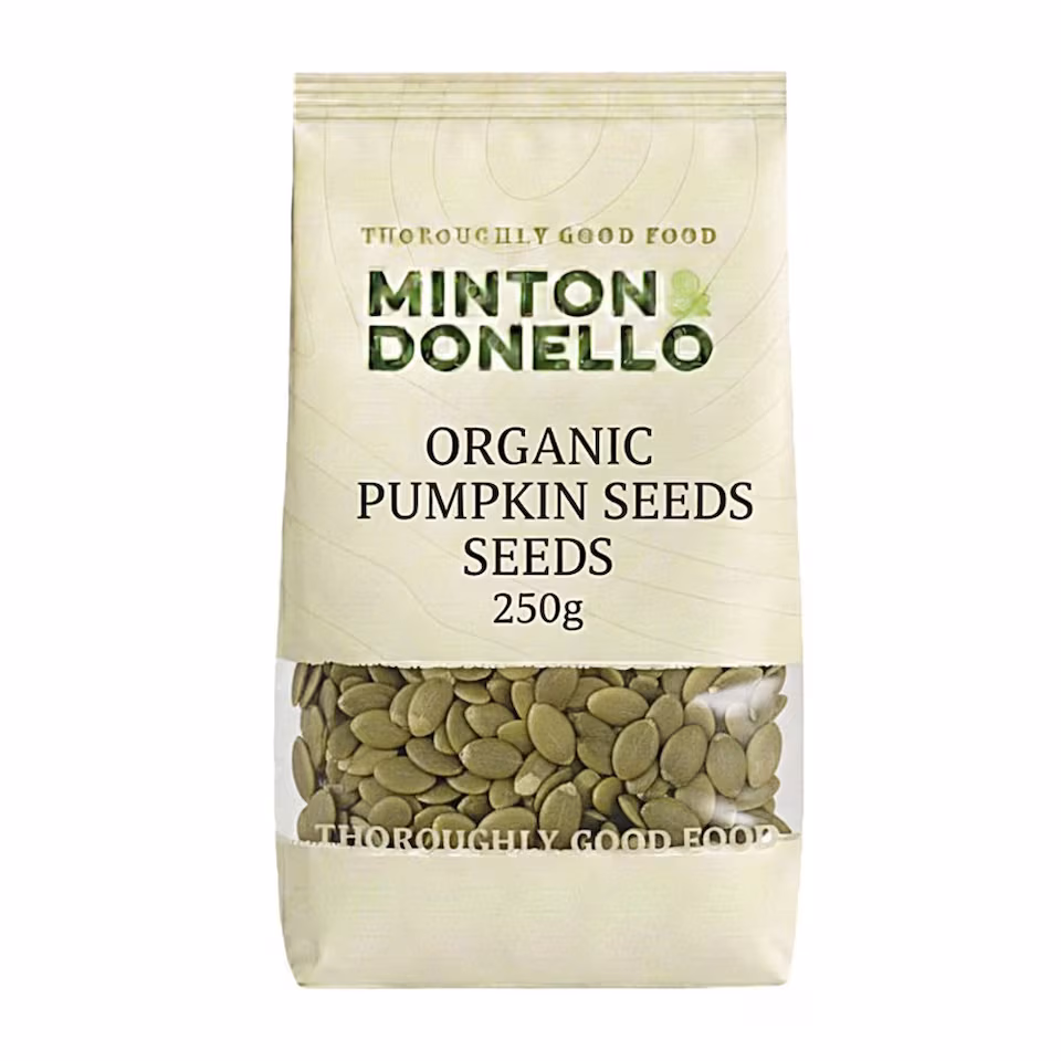 Minton & Donello Organic Pumpkin Seeds 6 x 250g