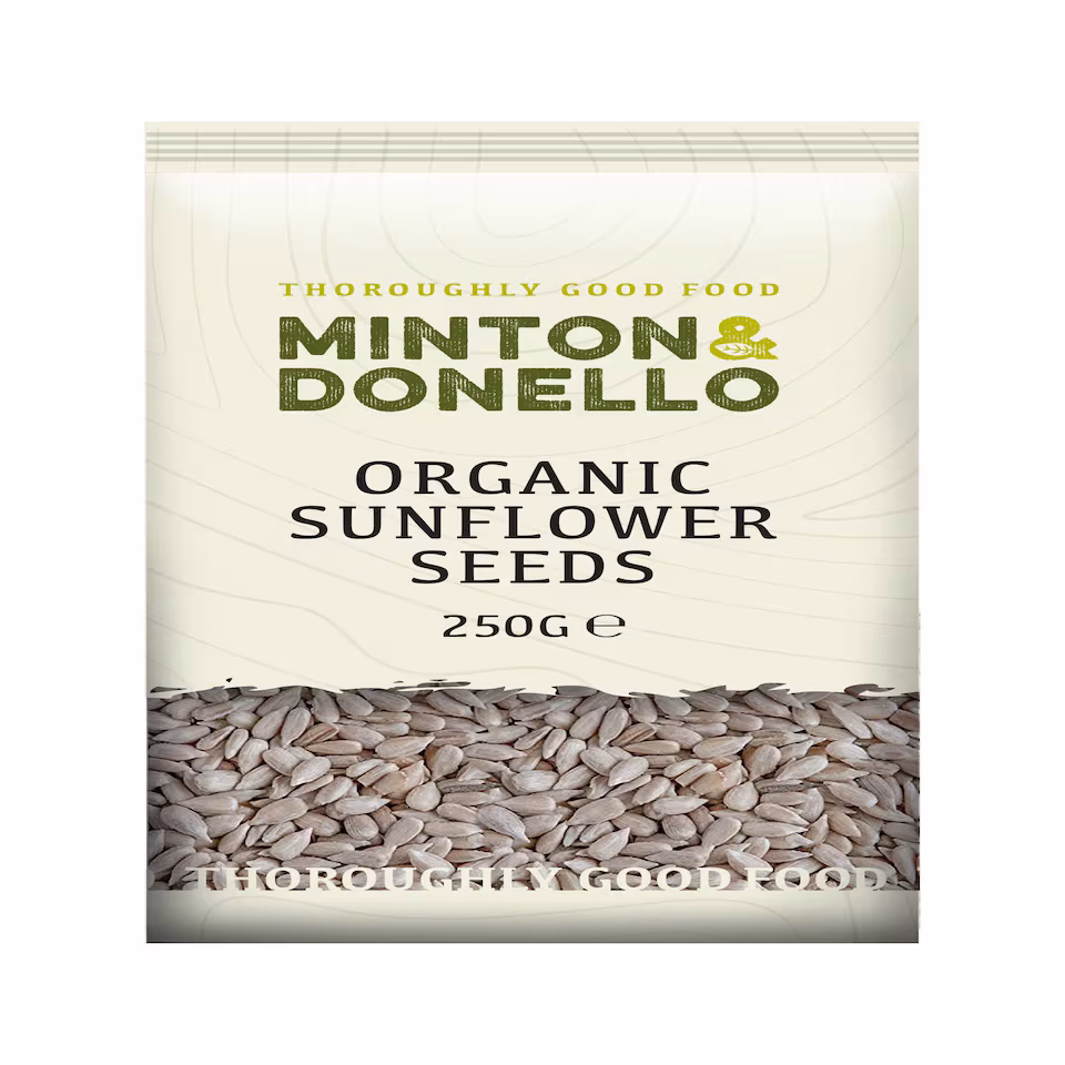 Minton & Donello Organic Sunflower Seeds 6 x 250g