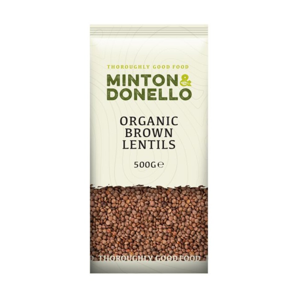 Minton & Donello Organic Brown Lentils 6 x 500g