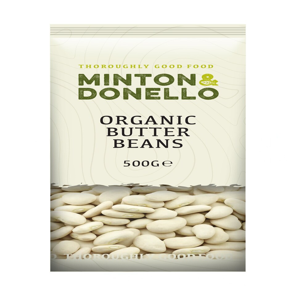 Minton & Donello Organic Butter Beans 6 x 500g | Multi
