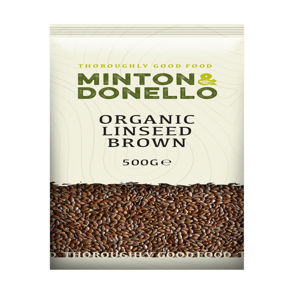 Minton & Donello Organic Brown Linseed 6 x 500g